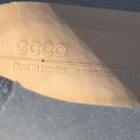ECCO Metropole Oslo Mens black Leather Chelsea Boots wingtip brogue 13-13.5 NEW - Picture 9 of 12